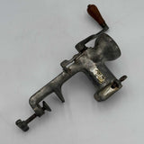 Vintage Hand Crank Metal Meat Grinder with Clamp