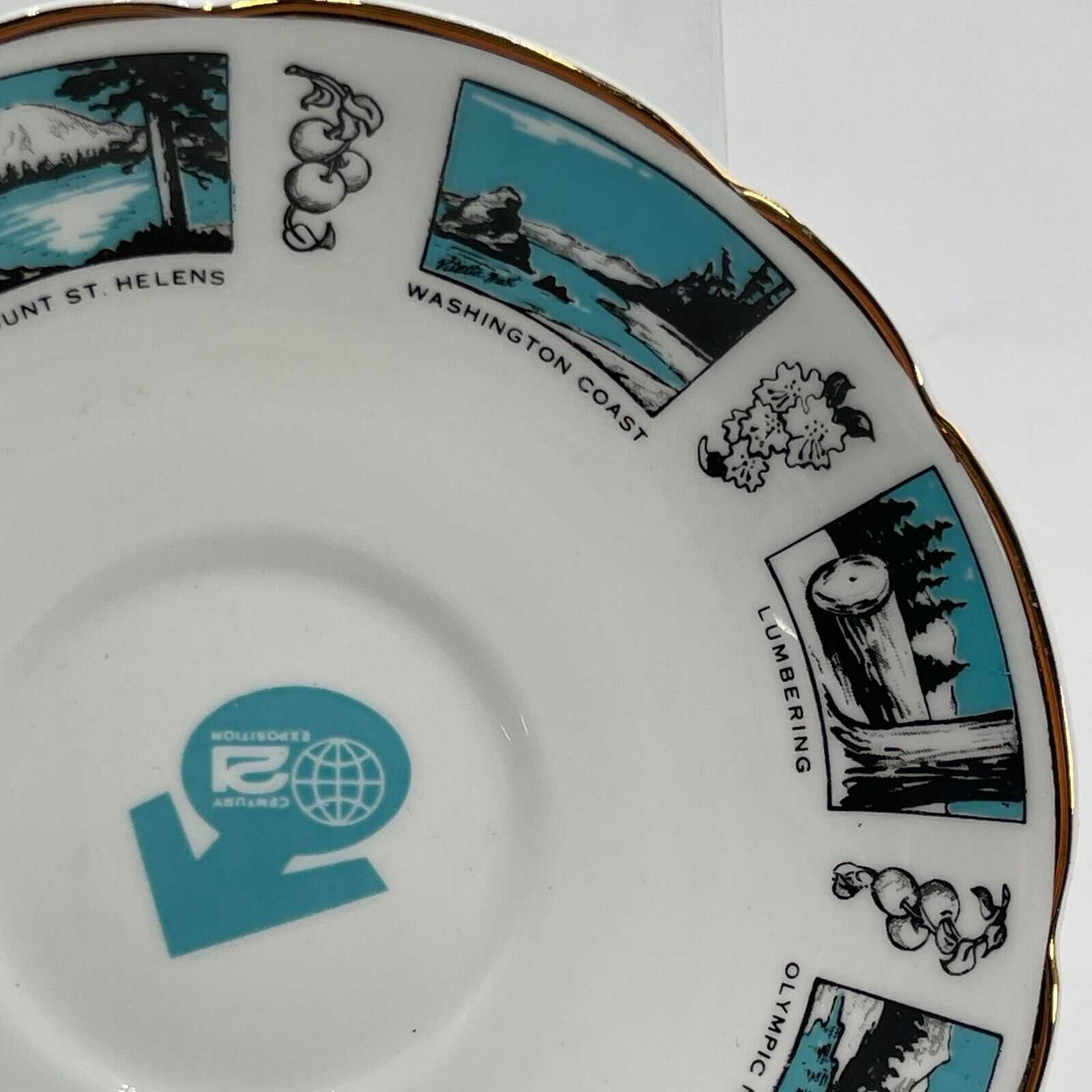 Vintage Seattle World's Fair 1962 Space Needle Bone China Saucer