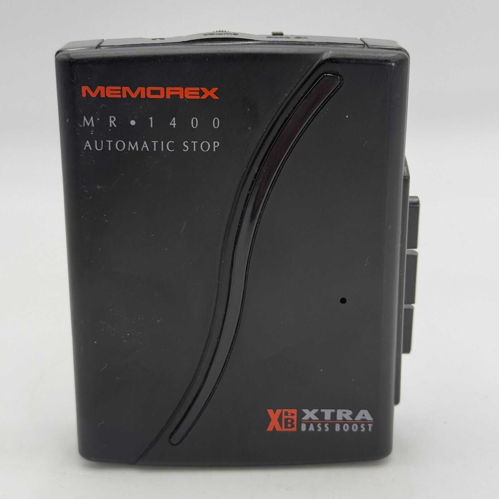 Vtg Memorex MR 1400 Portable Cassette Player - Xtra Bass Boost - Untested