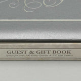 Weddings GUEST BOOK Space for over 300 Guest 250 Gift Entries Silver Anniversary