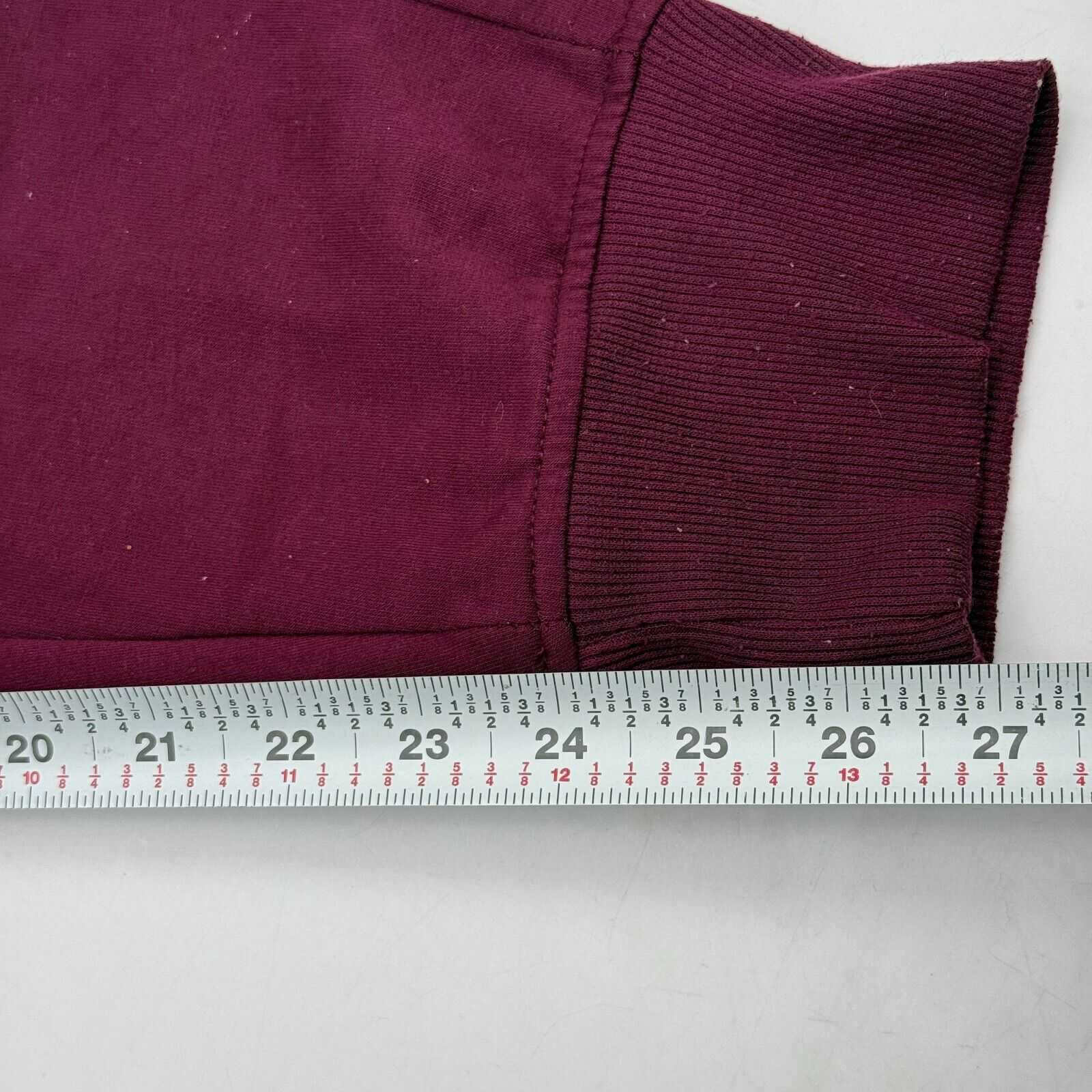 Women’s Athletic Pants Sweatpants Drawstring Pockets Maroon Size Large 12-14