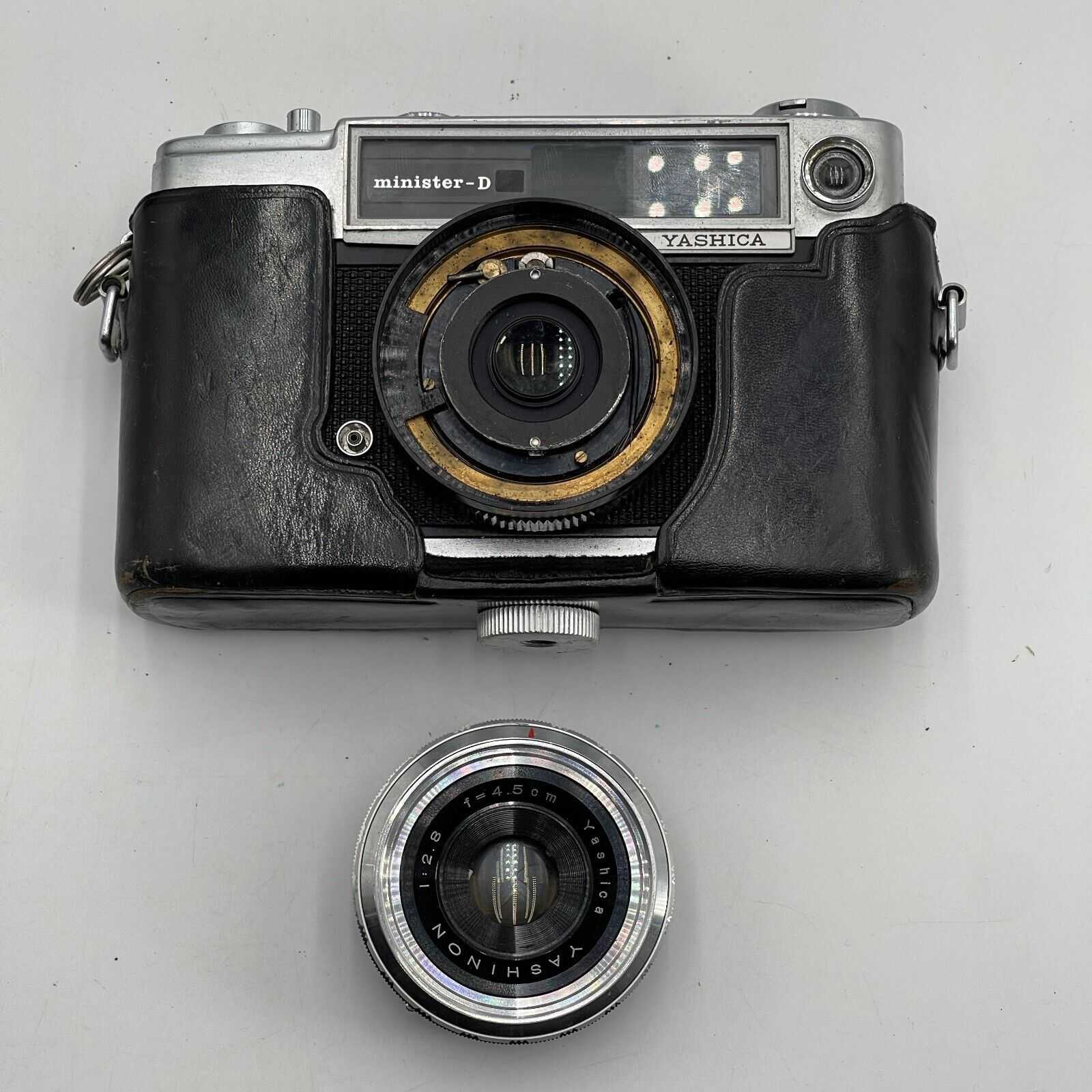 Yashica Minister-D 35mm Rangefinder + Yashinon 45mm f 2.8 Lens - Parts Repair